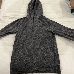 Lululemon Quarter Zip Hoodie Size Medium Colour Heather Grey